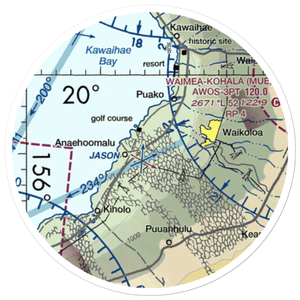 Waikoloa Heliport (WKL) VFR Sectional Sticker (20 mile)