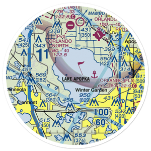 Orlando Seaplane Base (FL5) VFR Sectional Sticker (20 mile)