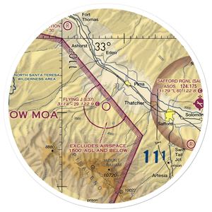 Flying J Ranch Airport (E37) VFR Sectional Sticker (30 mile)
