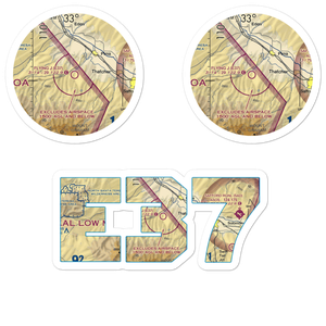 Flying J Ranch Airport (E37) VFR Sectional Sticker Pack