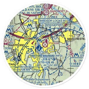Rentschler Heliport (EHT) VFR Sectional Sticker (20 mile)