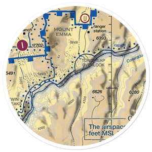 Lava Falls Heliport (HAE) VFR Sectional Sticker (20 mile)