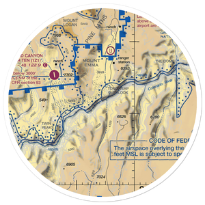 Lava Falls Heliport (HAE) VFR Sectional Sticker (30 mile)