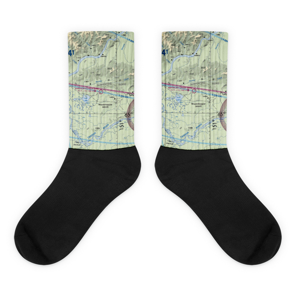 American Creek Airport (80A) VFR Sectional Socks 