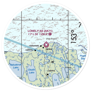 Lonely Air Station (LNI) VFR Sectional Sticker (20 mile)