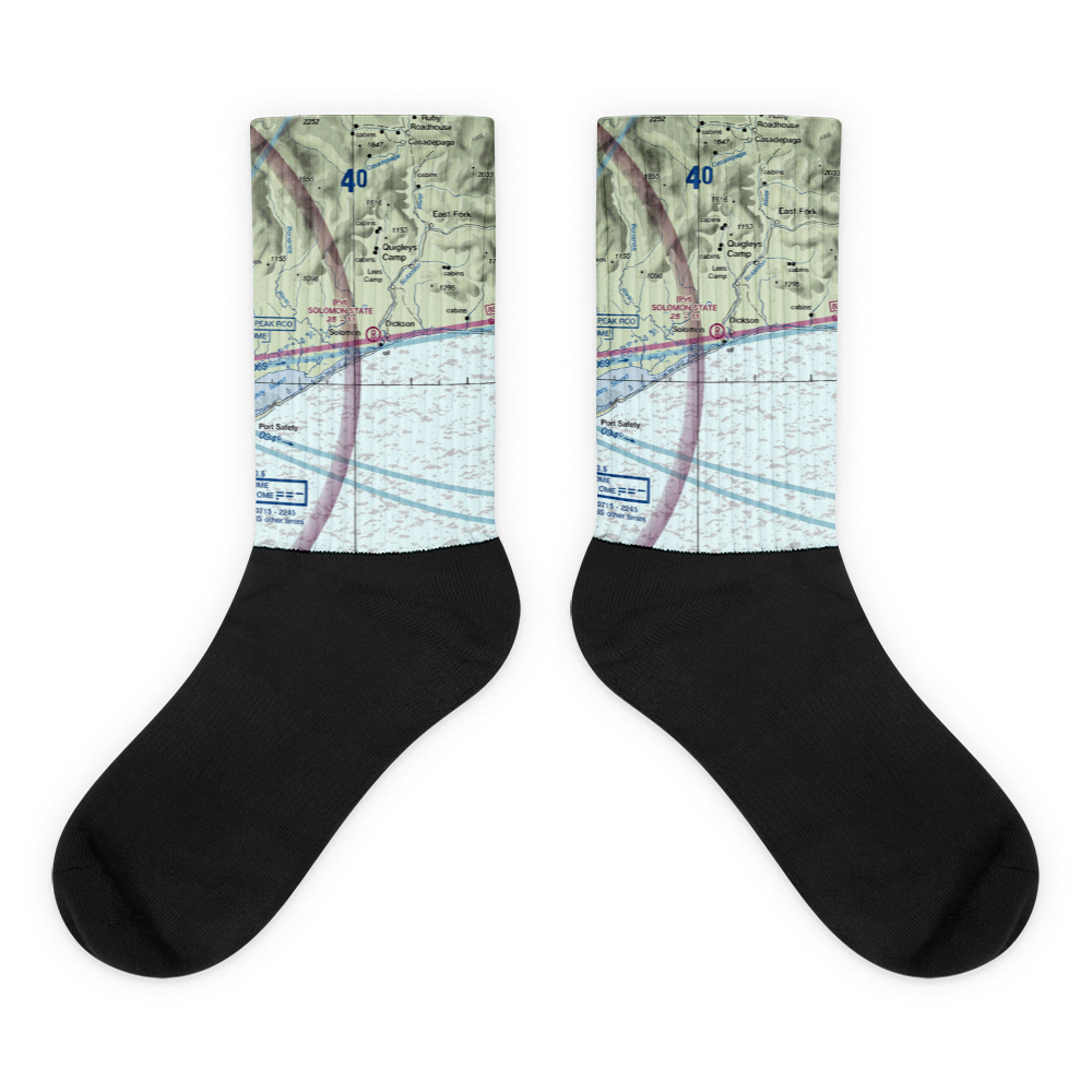 Solomon State Field (SOL) VFR Sectional Socks 