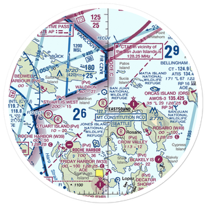 Waldron Airstrip (WDN) VFR Sectional Sticker (30 mile)