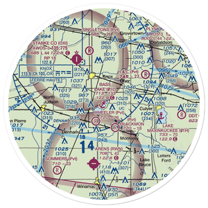 Bass Lake Seaplane Base (01L) VFR Sectional Sticker (30 mile)