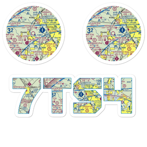 Hicks Airport (74T) VFR Sectional Sticker Pack
