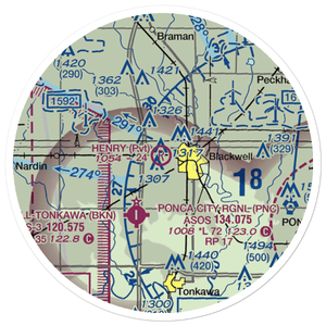 Earl Henry Airport (BWL) VFR Sectional Sticker (20 mile)