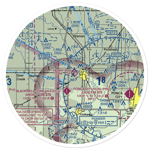 Earl Henry Airport (BWL) VFR Sectional Sticker (30 mile)