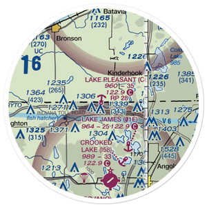 Lake Pleasant Seaplane Base (C67) VFR Sectional Sticker (20 mile)