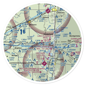 Lake Pleasant Seaplane Base (C67) VFR Sectional Sticker (30 mile)