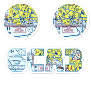 Catalina Air-Sea Terminal Heliport (SPQ) VFR Sectional Sticker Pack