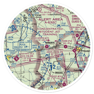 Old Hoppe Place Airport (67T) VFR Sectional Sticker (30 mile)