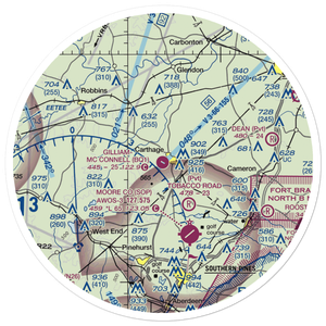 Gilliam-Mc Connell Airfield (BQ1) VFR Sectional Sticker (30 mile)