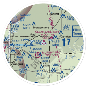 Clear Lake Seaplane Base (57P) VFR Sectional Sticker (20 mile)