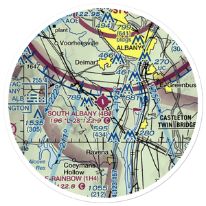 South Albany Airport (4B0) VFR Sectional Sticker (20 mile)