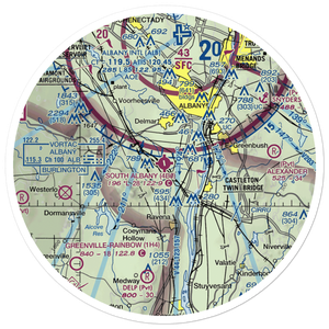 South Albany Airport (4B0) VFR Sectional Sticker (30 mile)