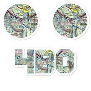 South Albany Airport (4B0) VFR Sectional Sticker Pack
