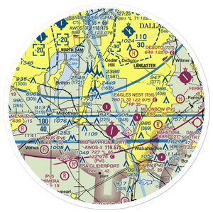 Eagle's Nest Estates Airport (T56) VFR Sectional Sticker (30 mile)
