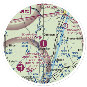 Ed-Air Airport (I20) VFR Sectional Sticker (20 mile)