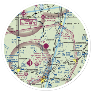 Ed-Air Airport (I20) VFR Sectional Sticker (30 mile)