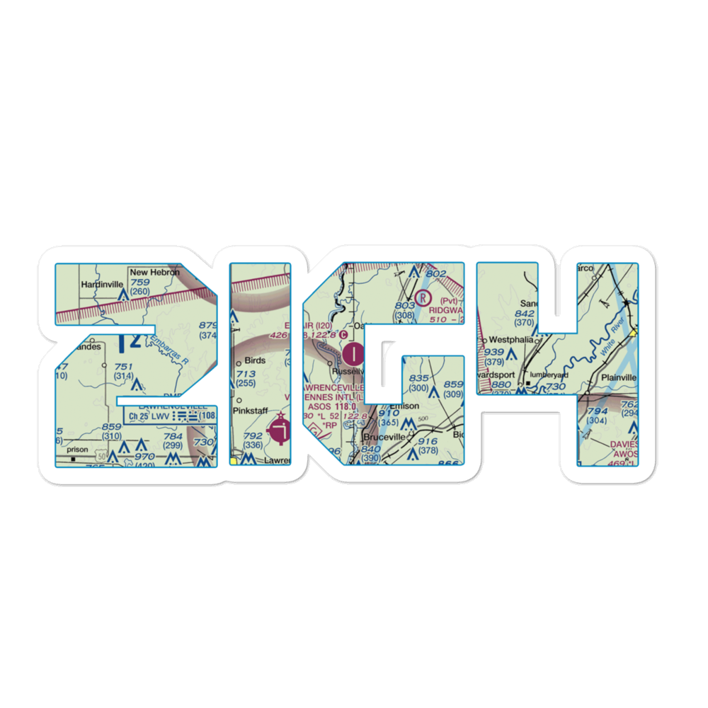 Ed-Air Airport (I20) VFR Sectional Sticker 