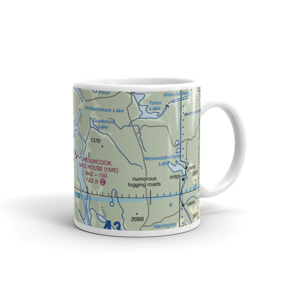 Chesuncook Lake House Seaplane Base (1ME) VFR Sectional  Mug 