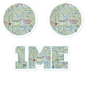 Chesuncook Lake House Seaplane Base (1ME) VFR Sectional Sticker Pack