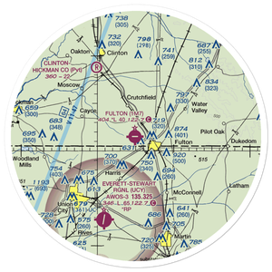 Fulton Airport (1M7) VFR Sectional Sticker (30 mile)