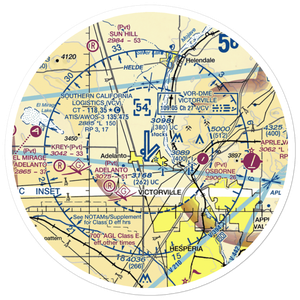 Southern California Logistics Airport (VCV) VFR Sectional Sticker (30 mile)