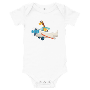 Giraffe Riding Airplane Onsie