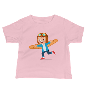 Boy and His Cardboard Wings Baby T-Shirt