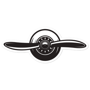 Airplane Propellers Sticker