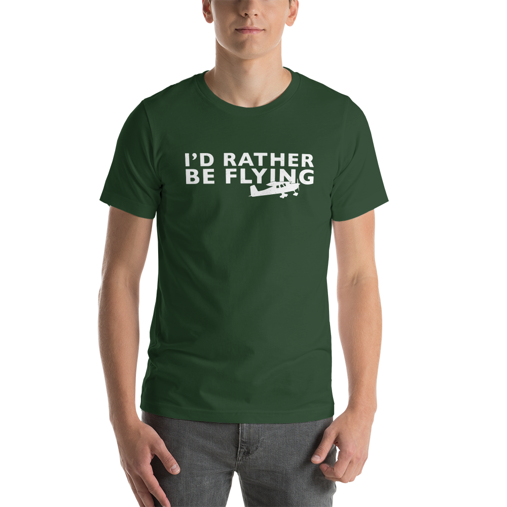 I'd Rather Be Flying Distressed T-Shirt 