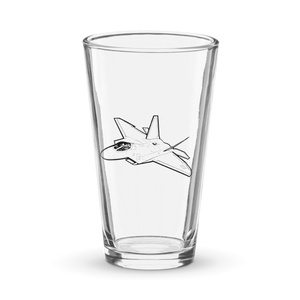USAF's Dominant F-22 Raptor  Shaker Pint Glass