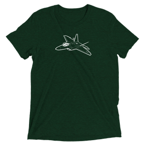 USAF's Dominant F-22 Raptor Tri-blend T-Shirt