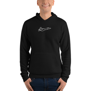 USAF's Dominant F-22 Raptor 2 Bella + Canvas Hoodie