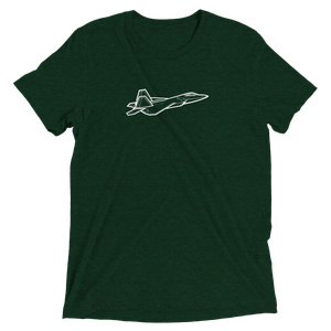 USAF's Dominant F-22 Raptor 2 Tri-blend T-Shirt