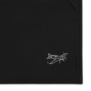 Staudacher S 300 Sport Aircraft Port Authority Embroidered Premium Sherpa Blanket