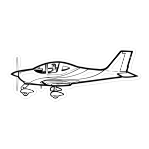 Tecnam P2002 Sierra Light Sport Aircraft Sticker