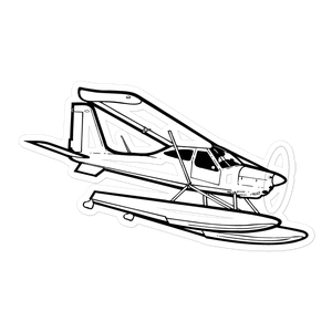 Tecnam P92 Light Sport Aircraft Sticker