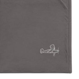 Stolp Starlet Homebuilt Sport Plane Port Authority Embroidered Premium Sherpa Blanket