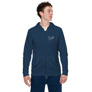 Fisher FP-303 Sport Aircraft SOL'S Unisex Basic Zip Hoodie | SOL'S 01714