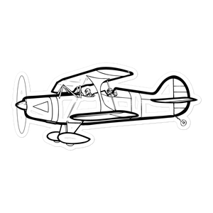 High-Performance Skybolt Biplane Sticker