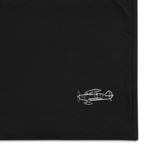 High-Performance Skybolt Biplane Port Authority Embroidered Premium Sherpa Blanket