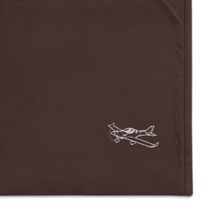Aerospool WT-9 Dynamic Sport Aircraft Port Authority Embroidered Premium Sherpa Blanket