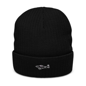 Mustang II Sport Homebuilt Aircraft Atlantis Recycled Cuffed Beanie