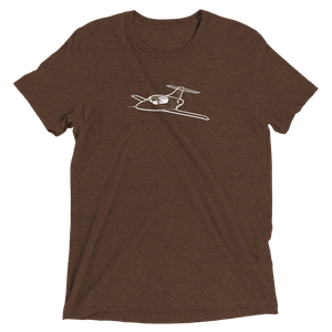 Prescott Pusher: The DIY Sport Aircraft Tri-blend T-Shirt